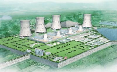 小墨山核電廠效果圖。（本版圖片由湖南核電有限公司提供）
